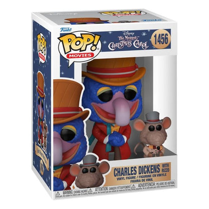Funko Pop ! Disney The Muppet Christmas Carol - 1456 Charles Dickens W/Rizzo 9Cm