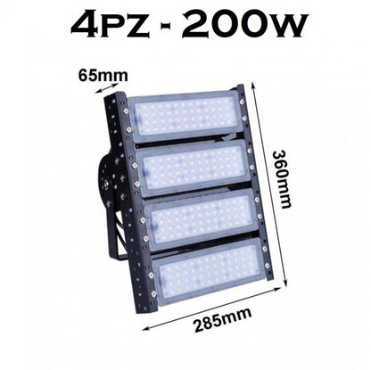 Faro Led Floodlight 50W Componibile Luce Esterno Ip65 Campi Sportivi Gallerie