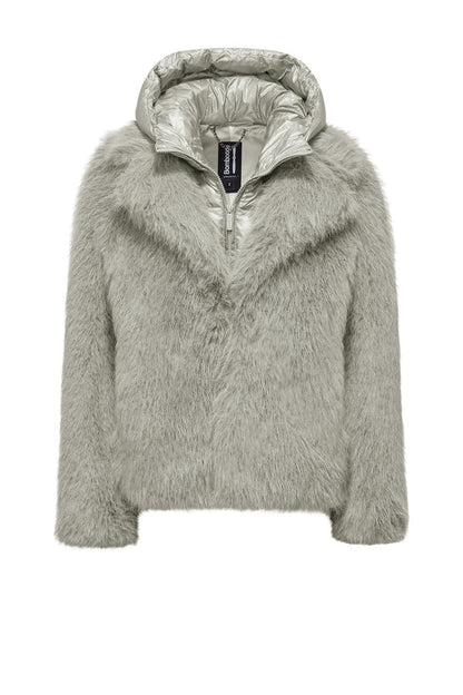 Bomboogie Paris Coat GW9148TFRL6-535 Donna Grigio - Cappotto Ecopelliccia