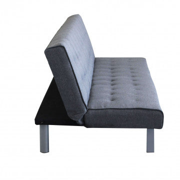 Divano Letto con Struttura in Metallo e Legno in due colori
