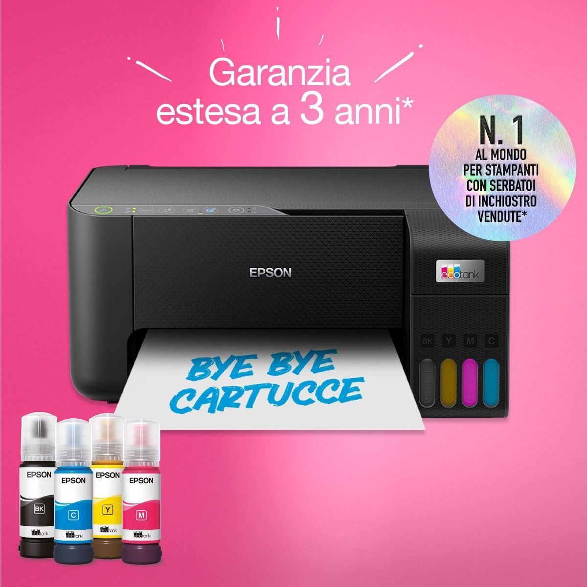Epson EcoTank ET-2860 stampante multifunzione a serbatoio [C11CJ67428]