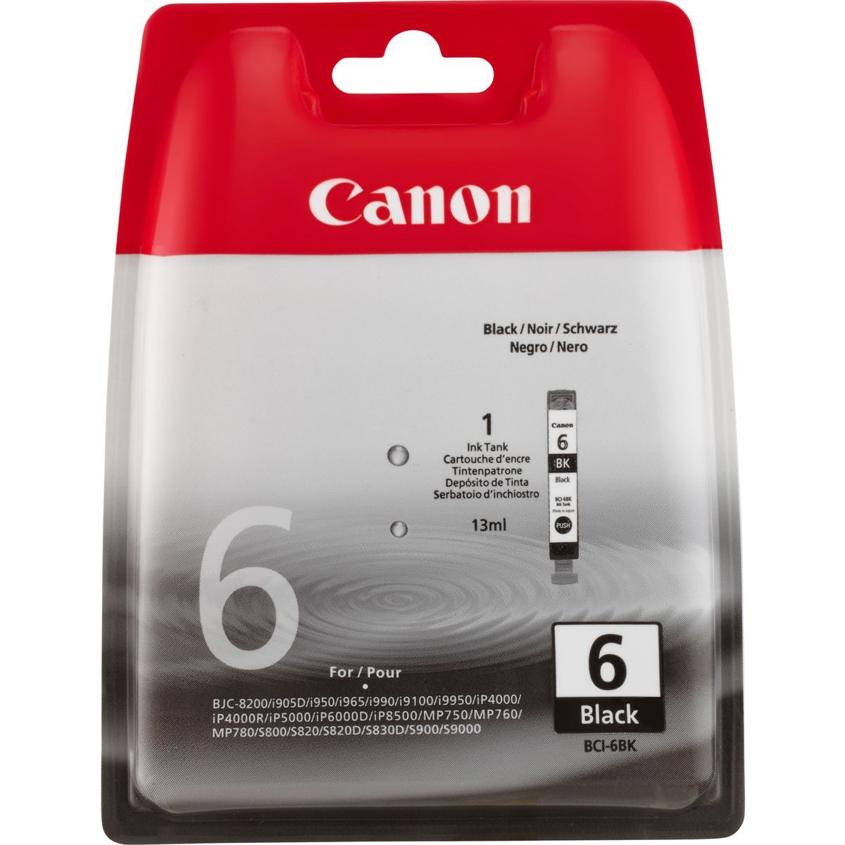 Canon Cartuccia d'inchiostro nero BCI-6BK [4705A002]