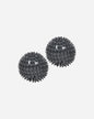 Energetics Pair of Knobbed Massage Balls 8cm diameter 107305-021 grey