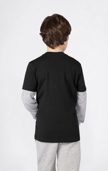 Champion T-shirt Manica Lunga Ragazzo 307324-KK002 Nero - T-shirt Junior