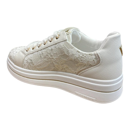 Valleverde Lifestyle Sneakers Donna Bianco Argento - 35496