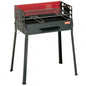 Ferraboli Family Charcoal Barbecue with Rectangular Grill 50x30 Minigrill
