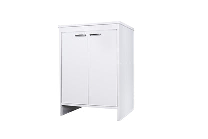 Base per Composizione Lavanderia in PVC, Kit Completo 60x50 cm, Modello Garden, Ideale per Spazi Funzionali e Facile da Montare