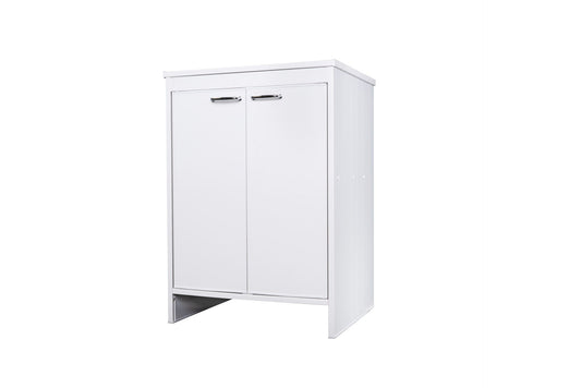 Base per Composizione Lavanderia in PVC, Kit Completo 60x50 cm, Modello Garden, Ideale per Spazi Funzionali e Facile da Montare