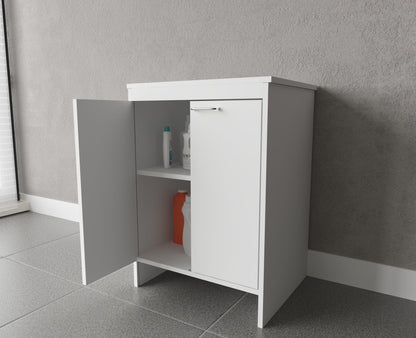 Base per Composizione Lavanderia in PVC, Kit Completo 60x50 cm, Modello Garden, Ideale per Spazi Funzionali e Facile da Montare