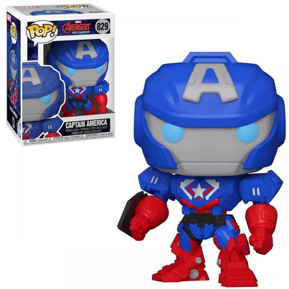 Funko Pop Marvel Avengers Mech Strike 829 Captain America Vinyl-Sammelfigur