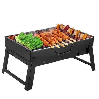 Barbecue da Tavolo Carbonella Grill con Valigetta Portatile Barbeque BBQ Pieghevole Campeggio