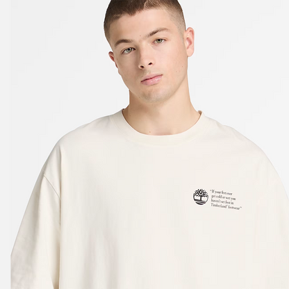 Timberland T-shirt Uomo Archive Boot TB0A5M8R CM9 Bianco