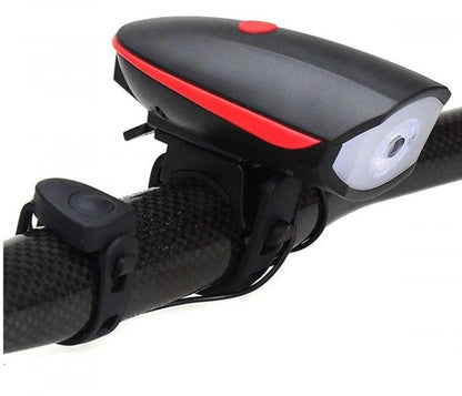 LED-Fahrradlicht, Taschenlampe, Scheinwerfer, Fahrradhupe und elektrische Klingel