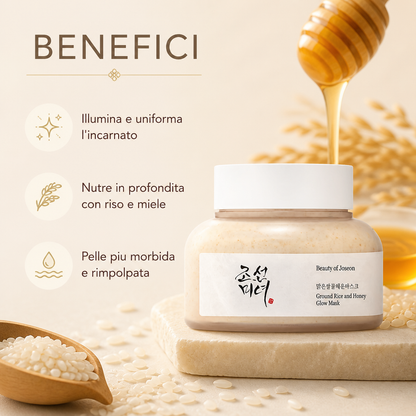 Beauty of Joseon Rice & Honey Glow Mask – Maschera Illuminante 150ml
