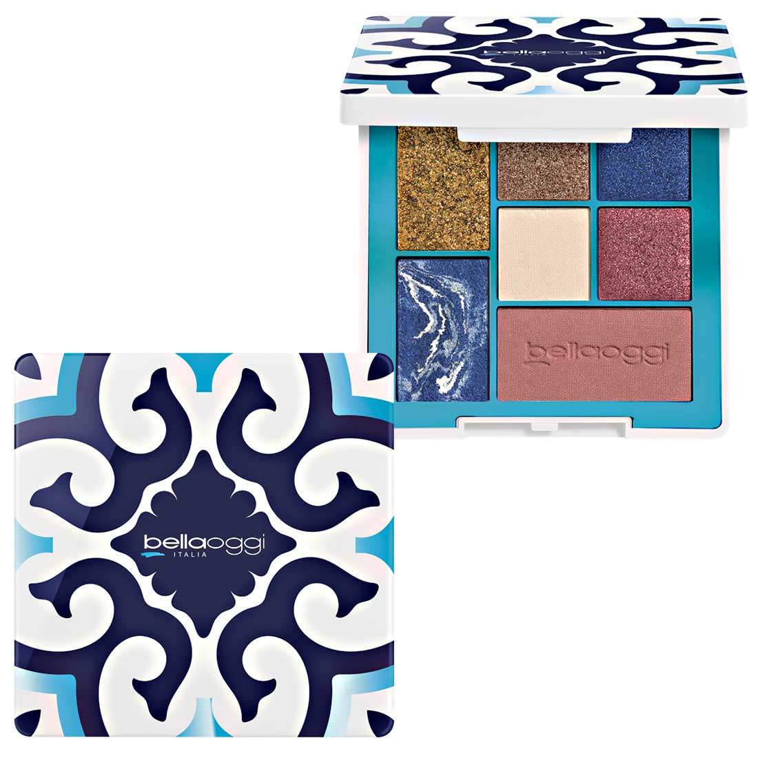 Bellaoggi Mediterranean Frames Trousse Piccola – Palette Ombretti e Blush