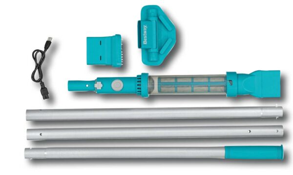 Wiederaufladbarer Pool- und Spa-Staubsauger AquaSurge Bestway, USB, 50 Min., 2 Reinigungsbürsten