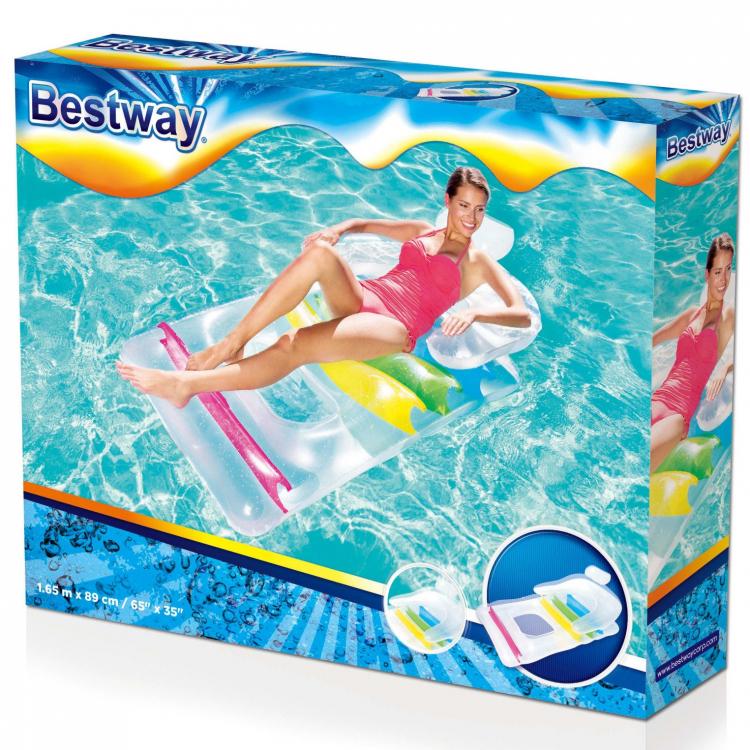 Bestway Poltrona Gonfiabile Cuscino Materassino Piscina Giochi Mare Sedia -43011