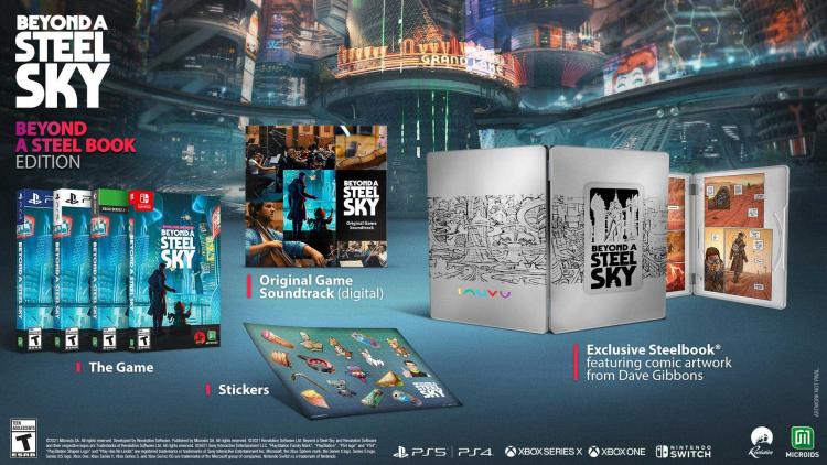 BEYOND A STEEL SKY BEYOND A STEELBOOK EDITION PS4 SPIEL PLAYSTATION 4 ITALIENLÄNDISCH