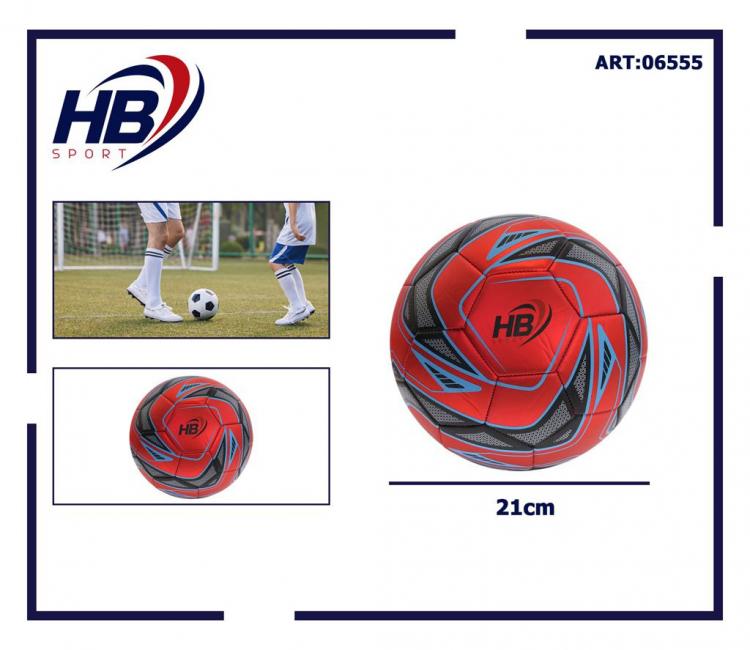 Fußball Größe 5, regelkonform, Ø 21 cm – Rot