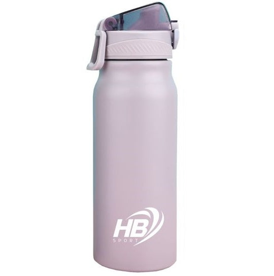 THERMO-TRINKFLASCHE EDELSTAHL 500ml THERMOSFLASCHE MIT TRINKHALM 12-24h WEISS