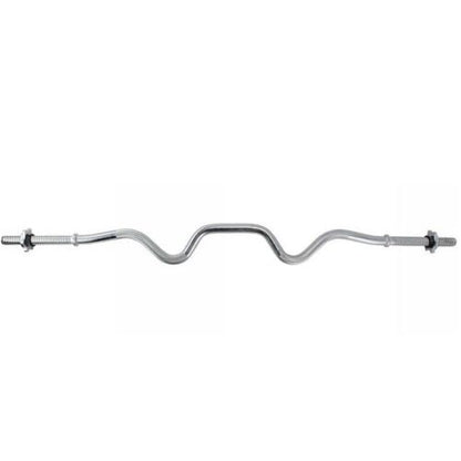 BILANCIERE ANGOLATO CURL SUPER EZ 150CM BARRA CURVA ACCIAI PALESTRA BODYBUILDING
