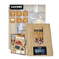 Digital Kitchen Scale Bamboo Wood Cutting Board From 1g To 5kg Electronic HM-1212