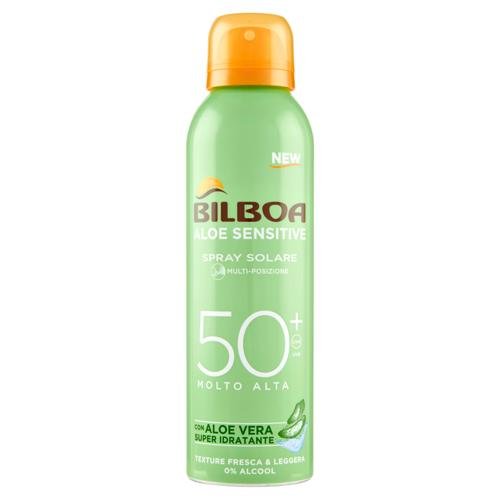 Bilboa Aloe BOV SPF50+ 150ml – Spray Solare Protezione Alta Idratante