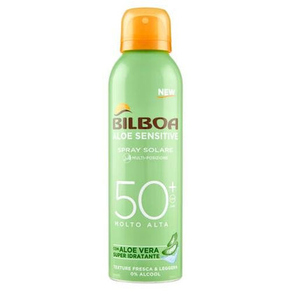Bilboa Aloe BOV SPF50+ 150ml – Spray Solare Protezione Alta Idratante