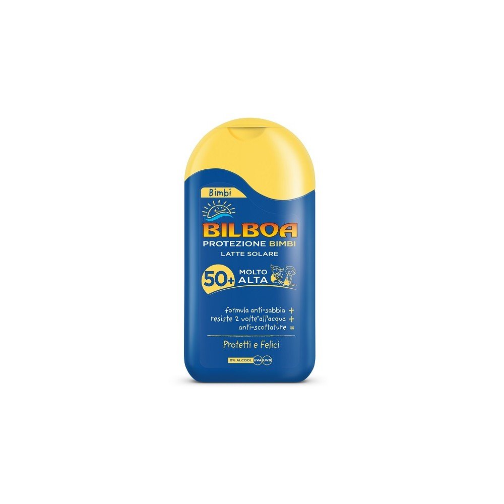 Bilboa Bimbi Latte Solare SPF50+ 200ml – Solare Bambini Protezione Molto Alta Idratante