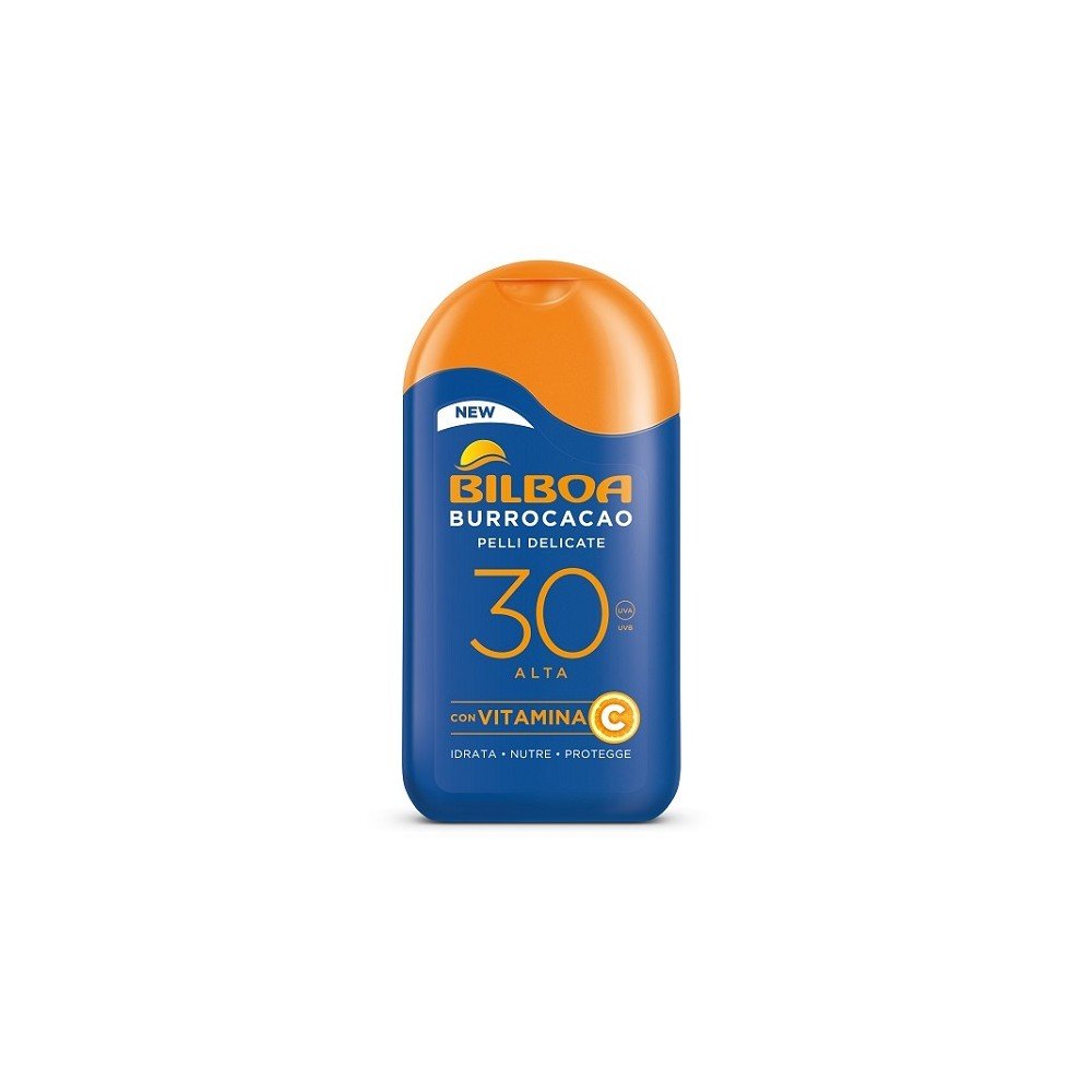 Bilboa Burrocacao Latte Solare 200ml – Solare Idratante Nutriente SPF30 SPF50+ Profumo Cacao