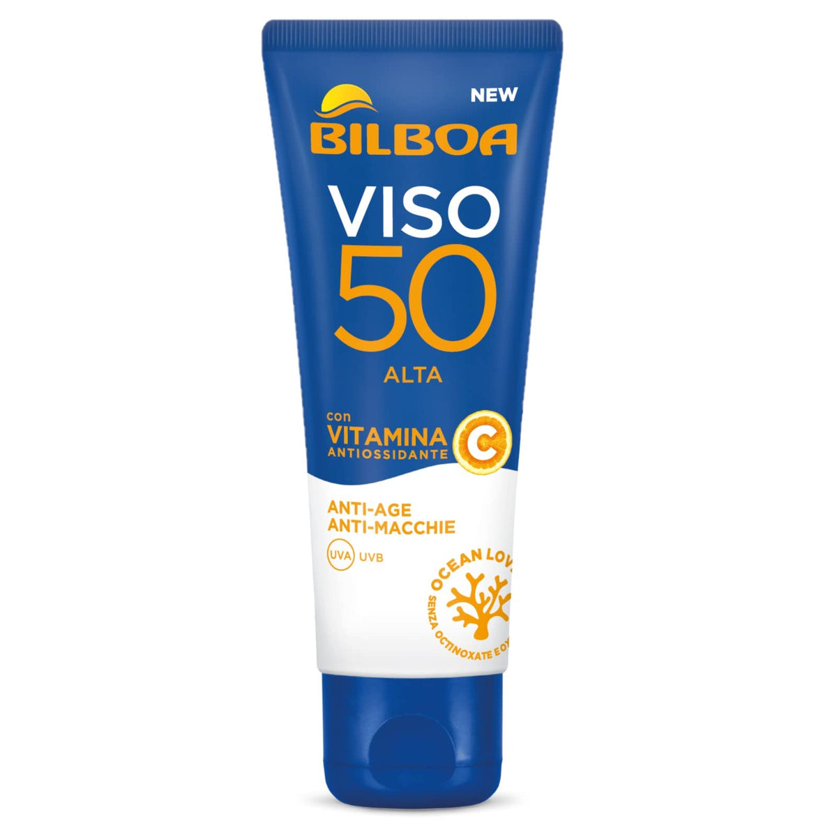 Bilboa Burrocacao Viso SPF50 50ml – Crema Solare Viso Nutriente Burro di Cacao Protezione Alta