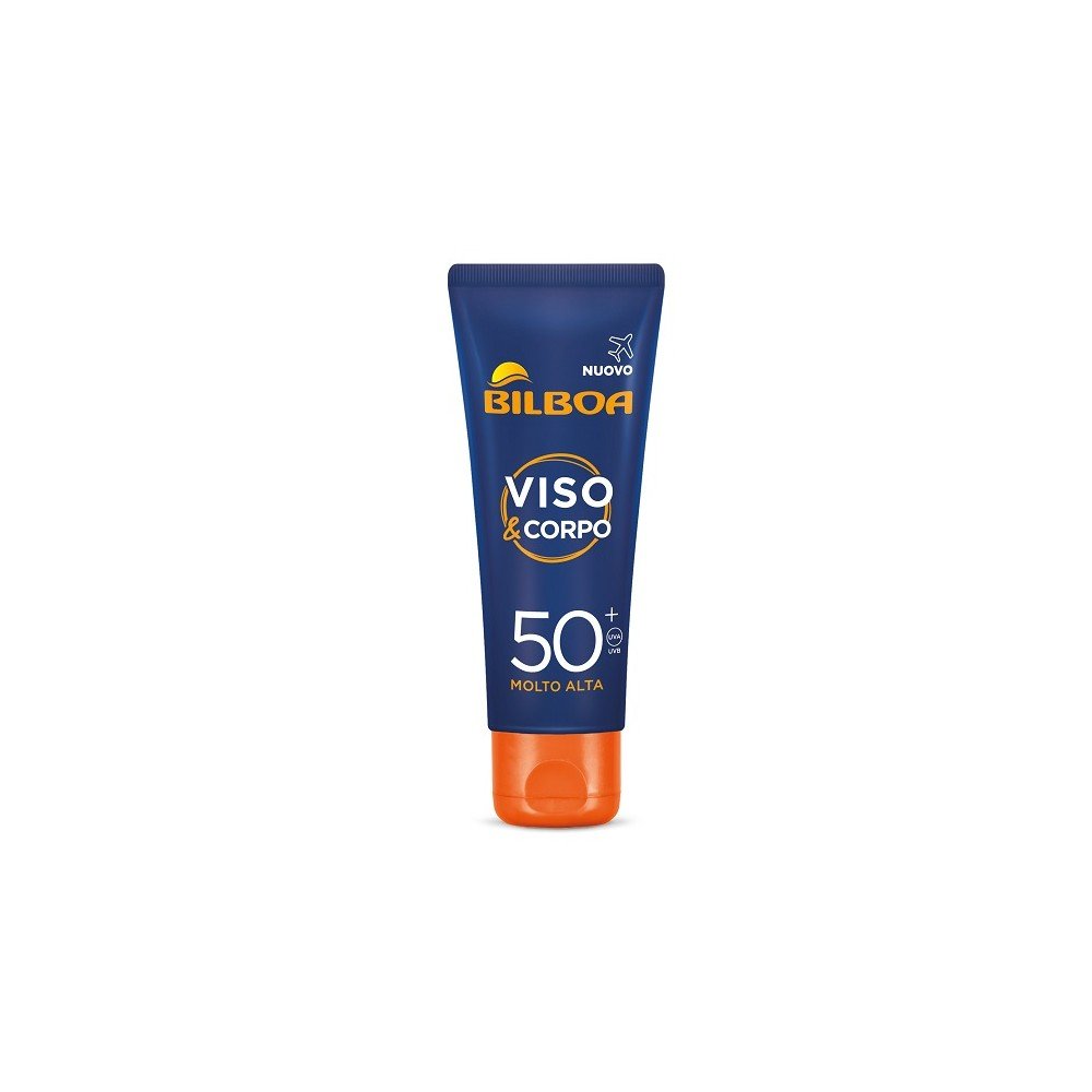 Bilboa Viso & Corpo Crema Solare 75ml – Solare Viso e Corpo SPF15 SPF30 SPF50+ Idratante