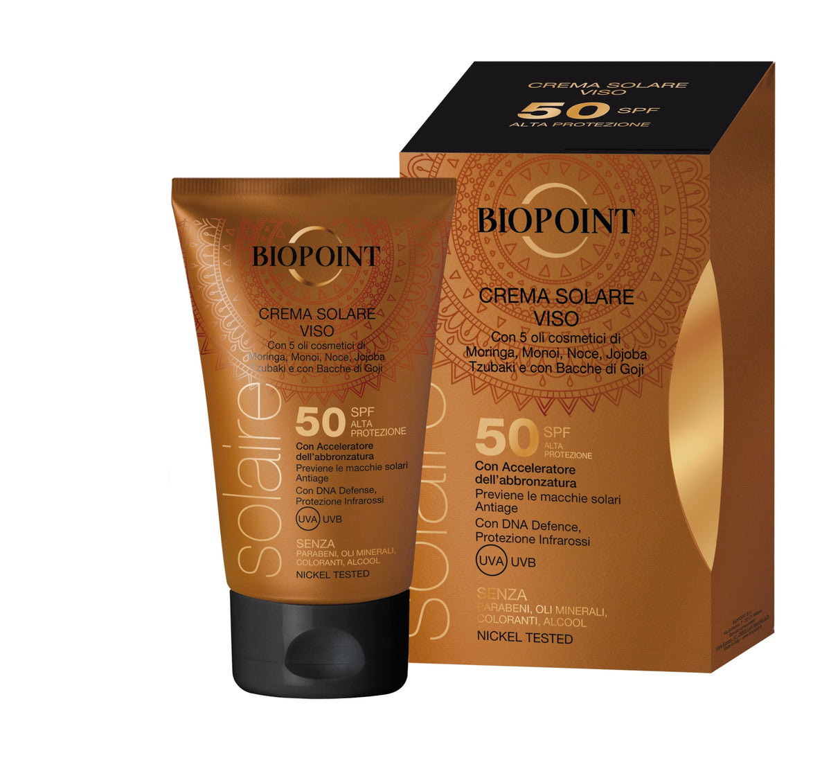 Biopoint Crema Solare Viso SPF50 50ml – Protezione Alta e Idratazione Quotidiana