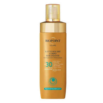 Biopoint Latte Spray Sublimante 250ml – Protezione Solare SPF 20 e SPF 30 Effetto Luminoso