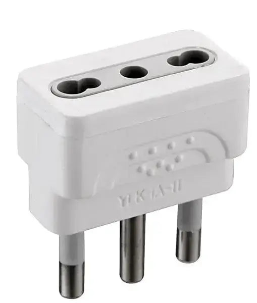 Adapter 16 A/zweipolig weiß