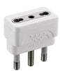 Adattatore 16a/bipasso bianco