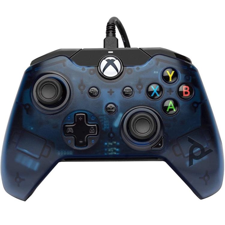 OFFIZIELLER VERKABELTER CONTROLLER PDP XBOX SERIES X / XBOX ONE GAMPEPAD MIT KABEL BLAU