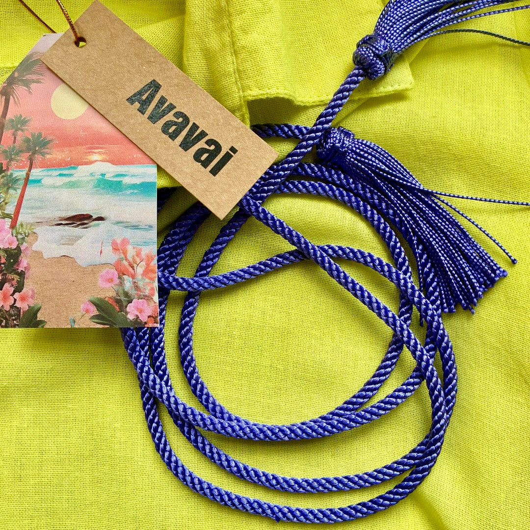 Hemd Strand & City mit Kordelzug und Quasten ★ Lime
