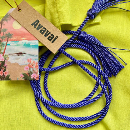 Hemd Strand & City mit Kordelzug und Quasten ★ Lime