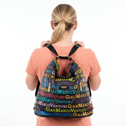Gianmarco Venturi 2-in-1 Hobo & Backpack, Multicolor
