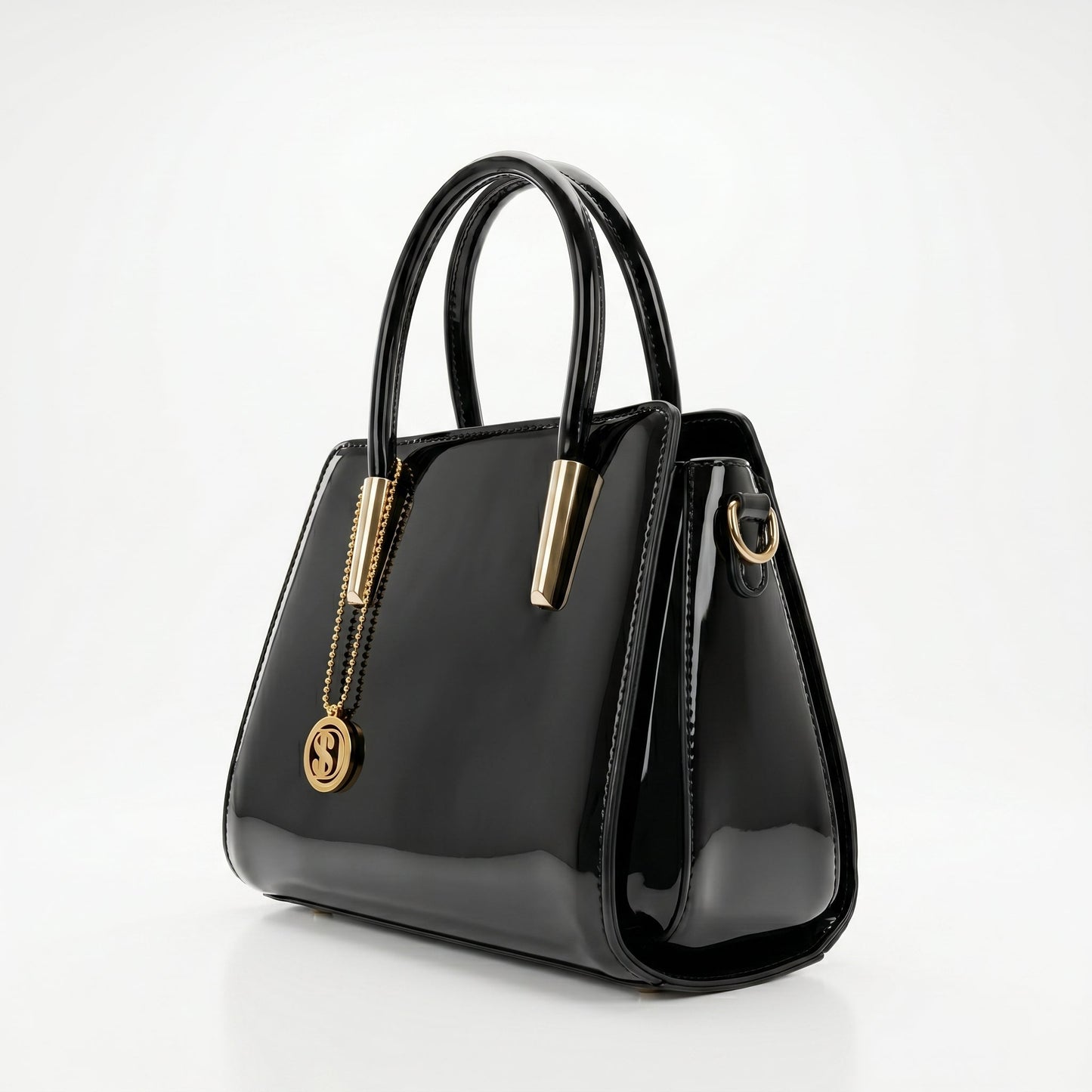 Stile Donna Bags - Borsa a Mano in Pelle Verniciata