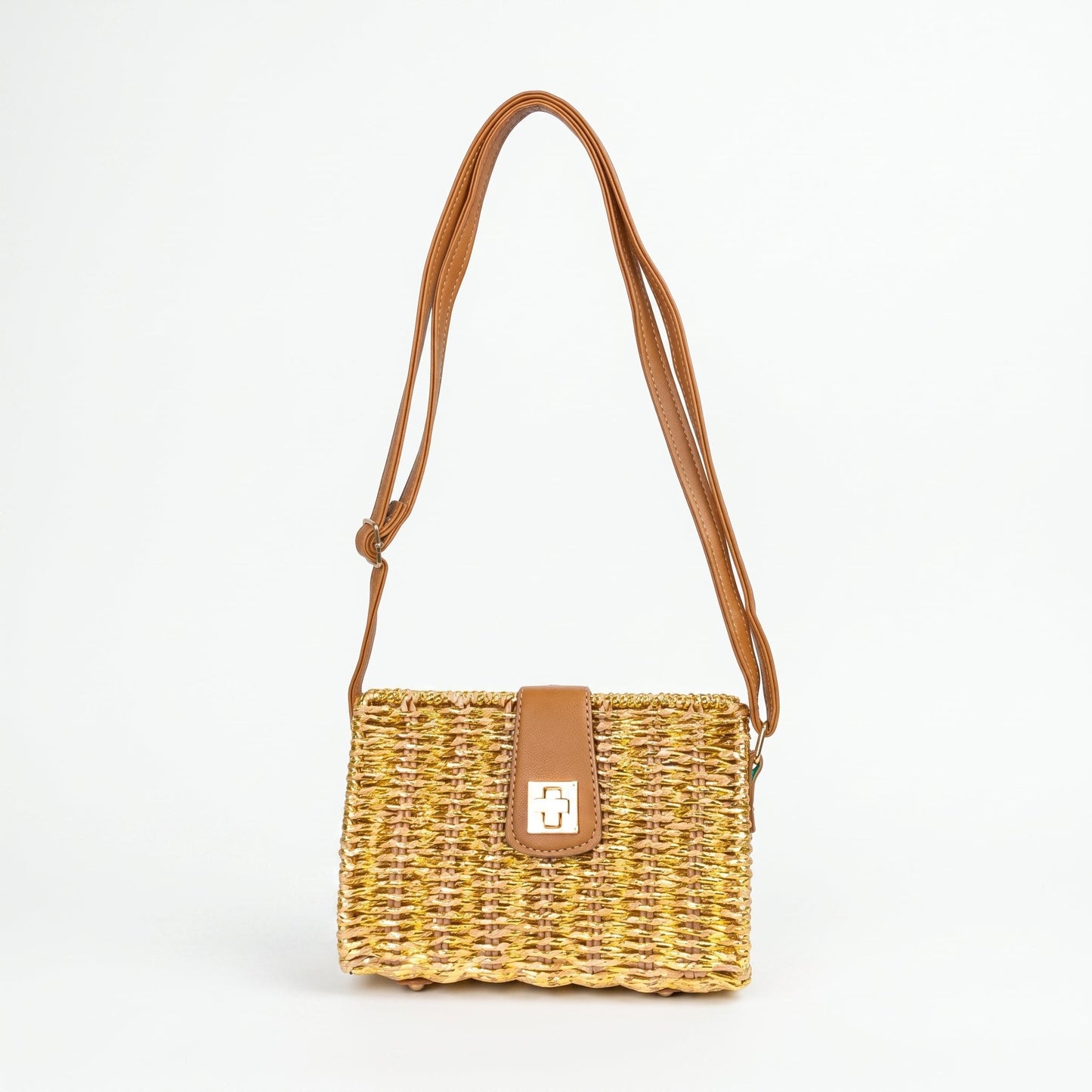 Stile Donna Bags - Borsa a Mano in Paglia Naturale