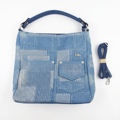 Borsa a Spalla in Denim Urban Edge