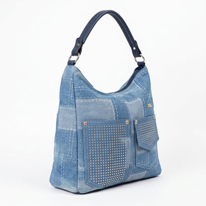 Borsa a Spalla in Denim Urban Edge