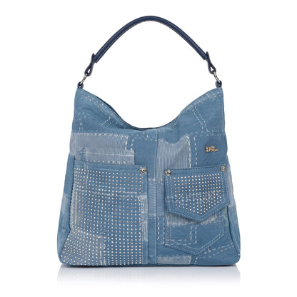 Borsa a Spalla in Denim Urban Edge