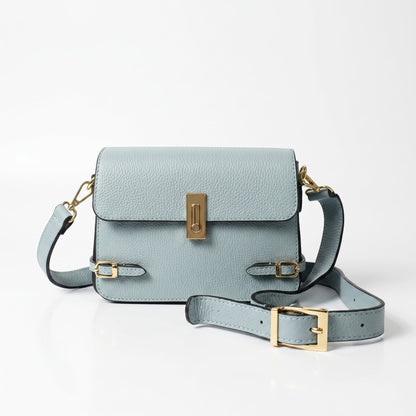 Stile Donna Bags - Buckle Up Borsa a Tracolla in Vera Pelle