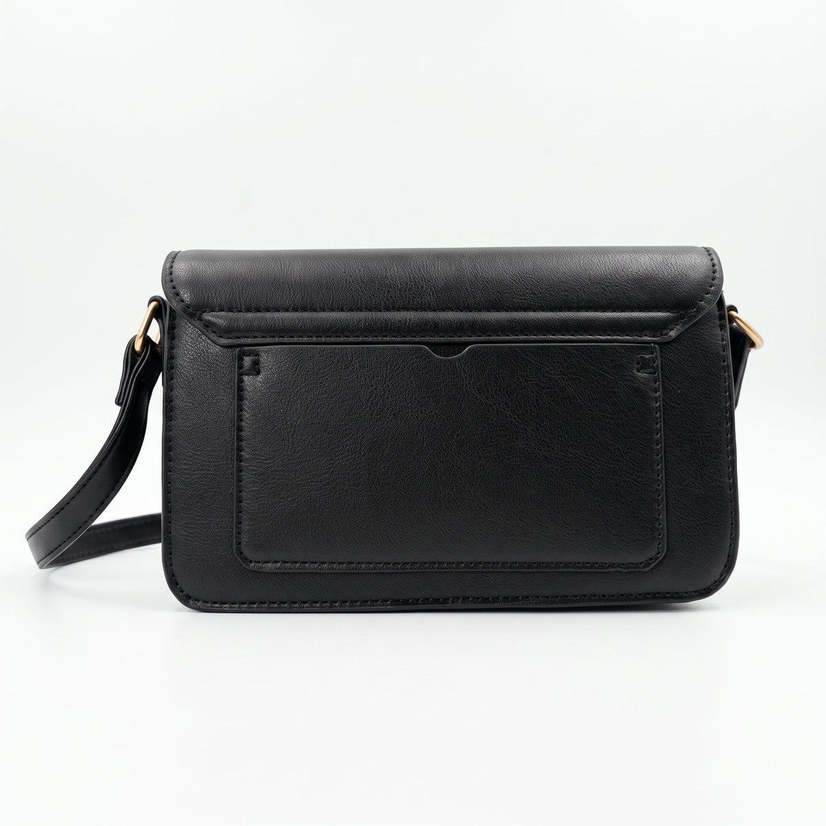 Charro Shoulder Bag with Gold Metal Logo