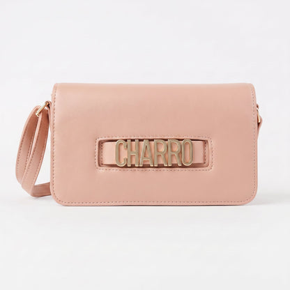 Charro Shoulder Bag with Gold Metal Logo