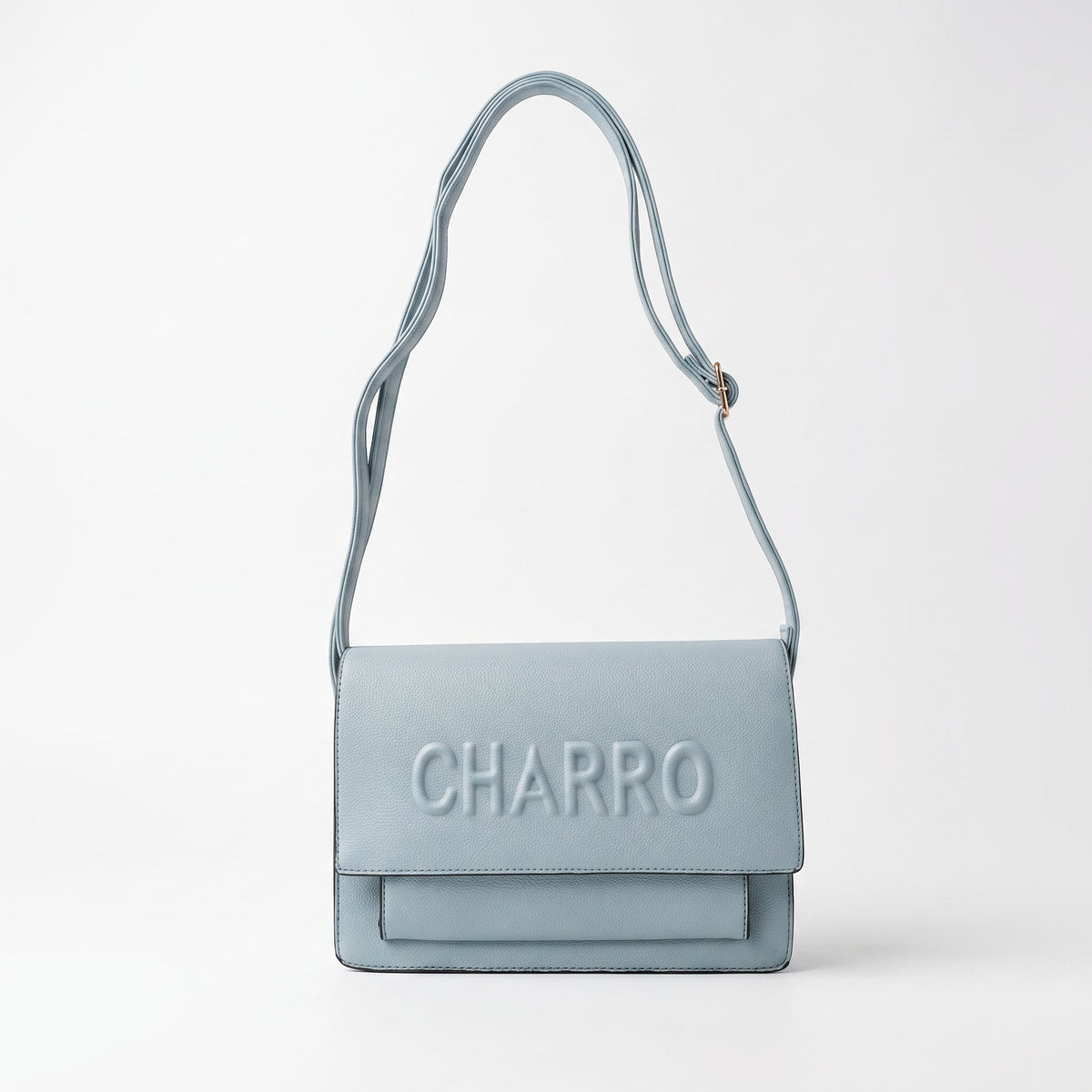 Charro Shoulder Bag with Embossed Logo