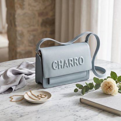 Charro Shoulder Bag with Embossed Logo